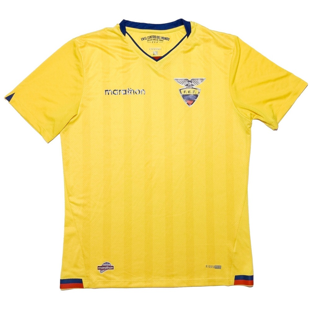 MARATHON Ecuador 2017‎ Football Soccer Jersey Yellow Men's Large L